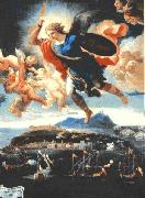Nicola Russo apparizione di san Michele oil painting